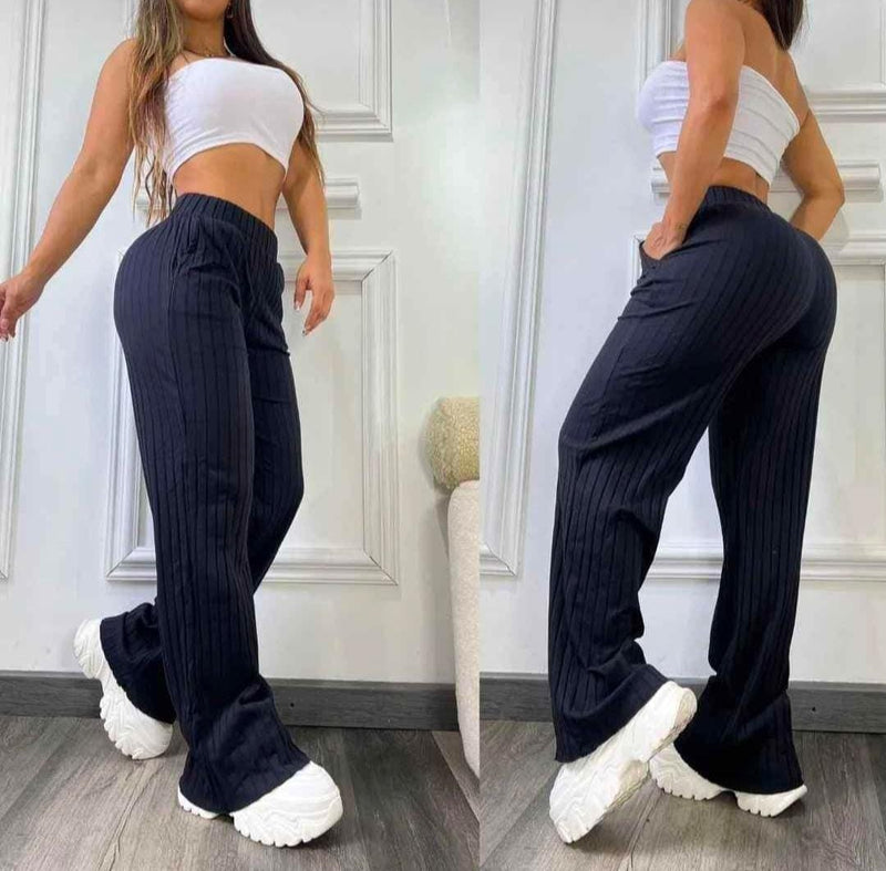 PANTALONES TELA LIGERA RIB POLIESTER